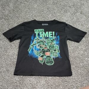 Black TMNT Kids T-Shirt